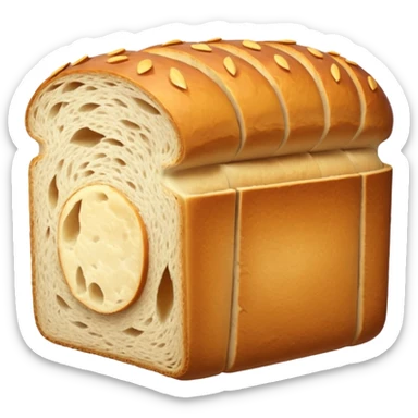 sliced loaf without face  sticker
