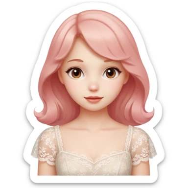 coquette girl sticker