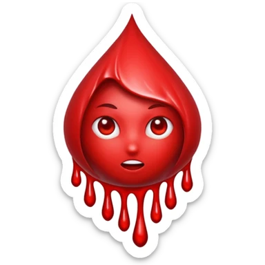 Blood perfect image sticker