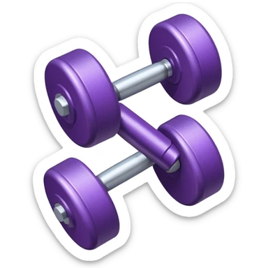 Dumbbell small 1 kg pruble sticker