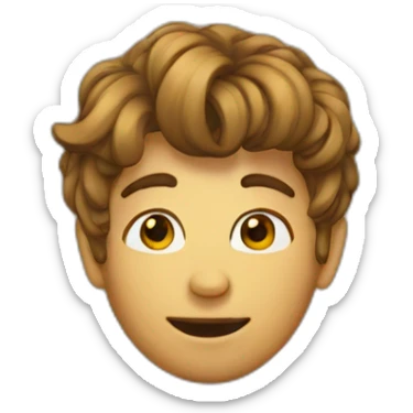 Un emoji mal coiffé sticker