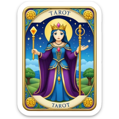 tarot card sticker