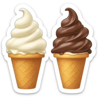 chocolate-vanilla-soft-serve sticker