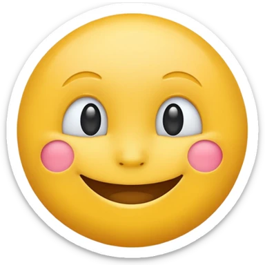 Thank you emoji in 2D sticker