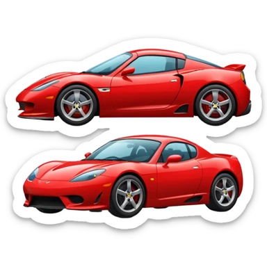 Make asports car emoji sticker