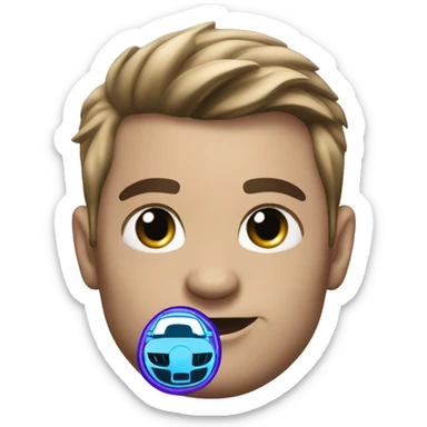 2017 ford mustang light blue with purple wheels sticker