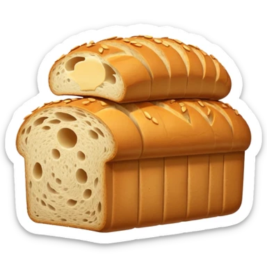 loaf of bread with D'Italiano packaging sticker