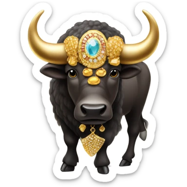 Wealthy buffalo sticker