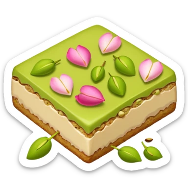 Rose petals pistachio blondie sticker