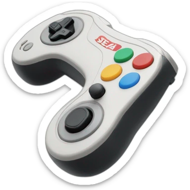 Sega master system controller sticker