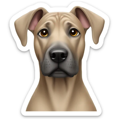 Dog gray Thai Ridgeback sticker