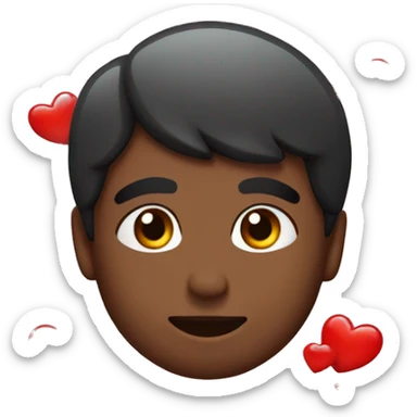 Corazón negro con gotas rojas  sticker