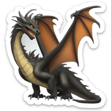 Dragon des tenebres sticker