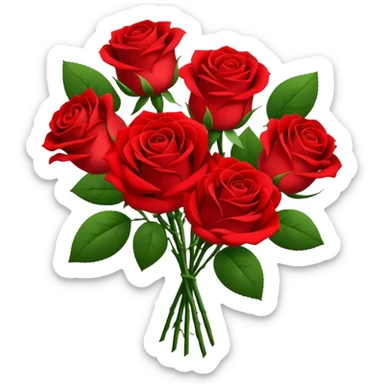 Bouquet of roses sticker
