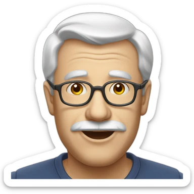 Vieux monsieur gros sticker