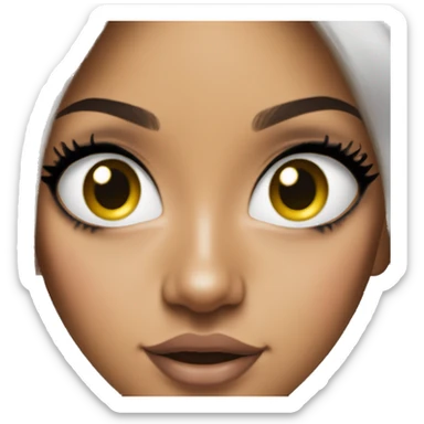 ariana grande with dollar signs in her eyes sticker