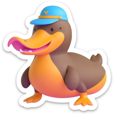 platypus bill sticker
