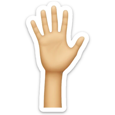 a hand making L   sticker