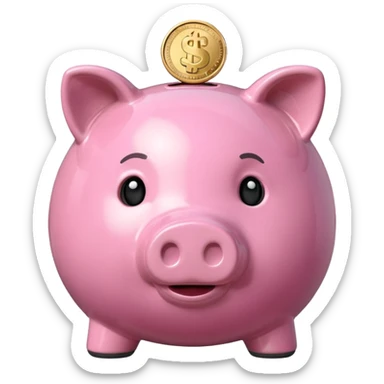 piggy bank sticker