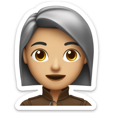 Sandra Mo con una taza de café  sticker