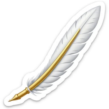 Une plume à écrire sticker