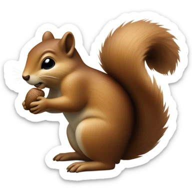 Blind squirrel gets the acorn sticker