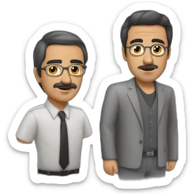 Berto romero y Andrés buenafuente sticker