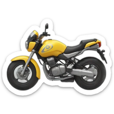 Une moto qui fait un wheeling sticker