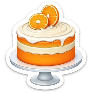 Dreamsicle cake sticker