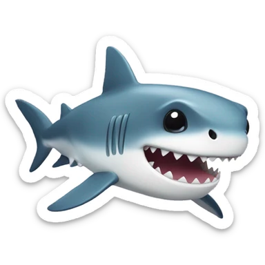 Chiby Shark say hi sticker