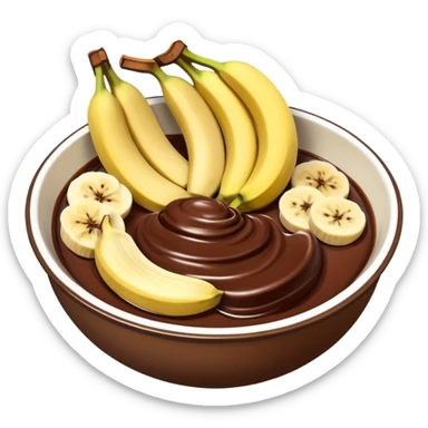 Nutella and bananas sticker