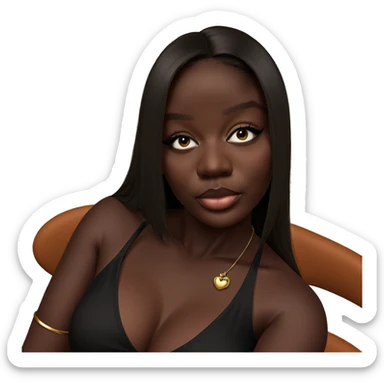 dark beauty in elegance sticker