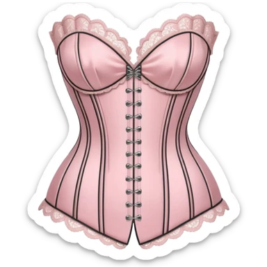 soft pink corset sticker