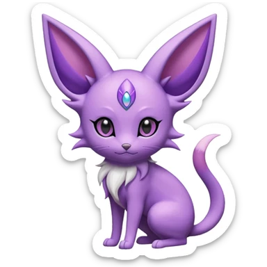 Pretty Espeon Pokémon sticker