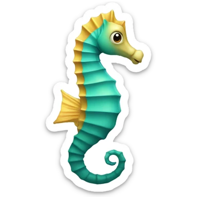 Sea horse sticker