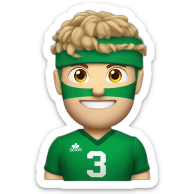 Irish rugby player sticker