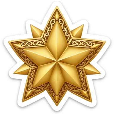 Morocco star sticker