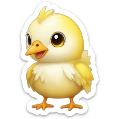 a chick animal sticker