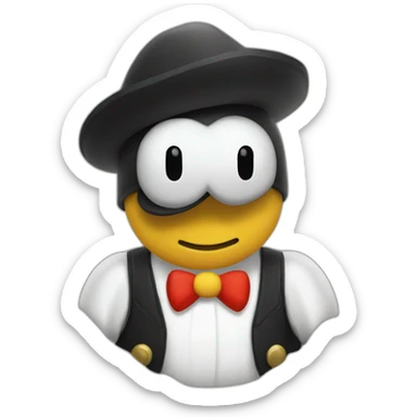 Costume Pingouin Mario  sticker