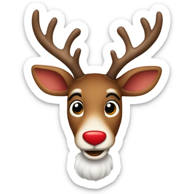 Red Nosed Reindeer sticker