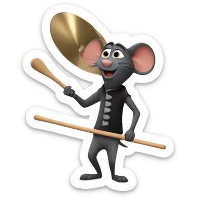 Ratatouille drummer sticker