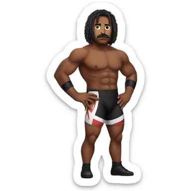 Wrestler wearing too too sticker