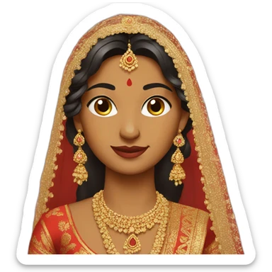 indian bride sticker