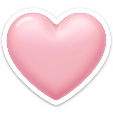pastel pink heart sticker
