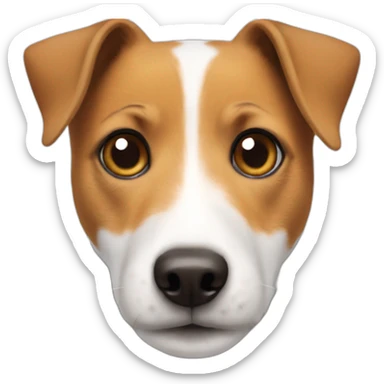 white-jack-russell,brown-jack-russell sticker