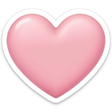 Pink pastel heart sticker