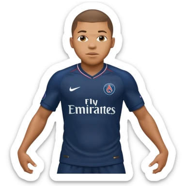Mbappe's huge belly is bursting at the seams when it comes to PSG's kit sticker
