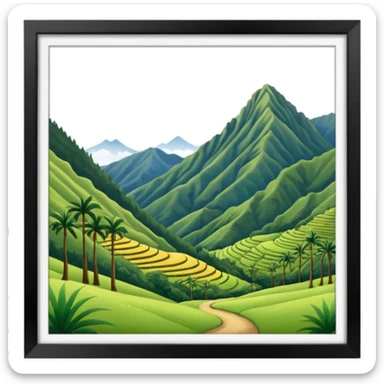 valle del cocora, colombia sticker