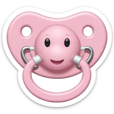 Light pink pacifier sticker