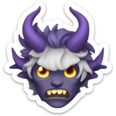 asta demon form sticker